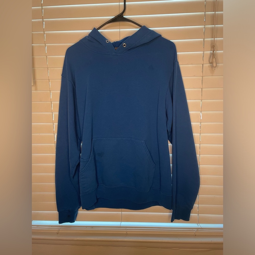 Oversized blue hoodie